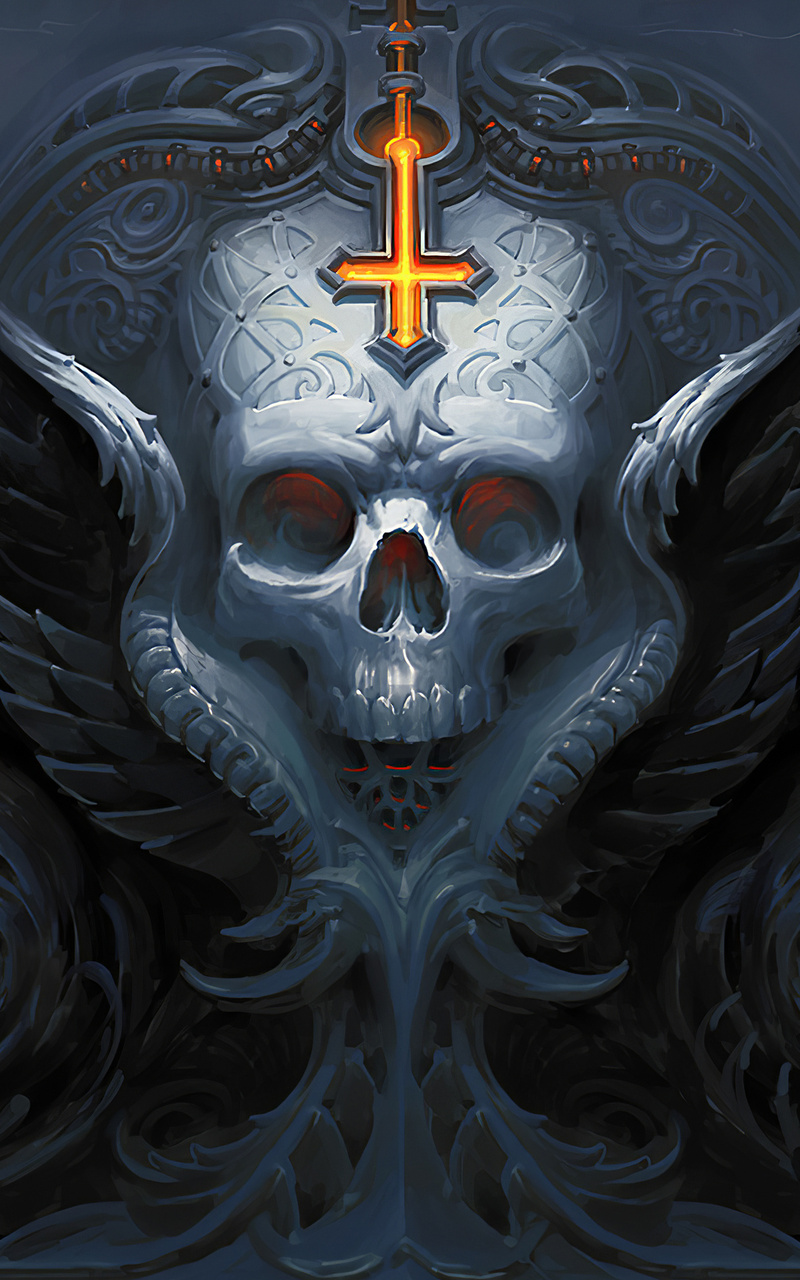 800x1280 Skull Decor 4k Nexus 7,Samsung Galaxy Tab 10,Note Android Tablets  HD 4k Wallpapers, Images, Backgrounds, Photos and Pictures