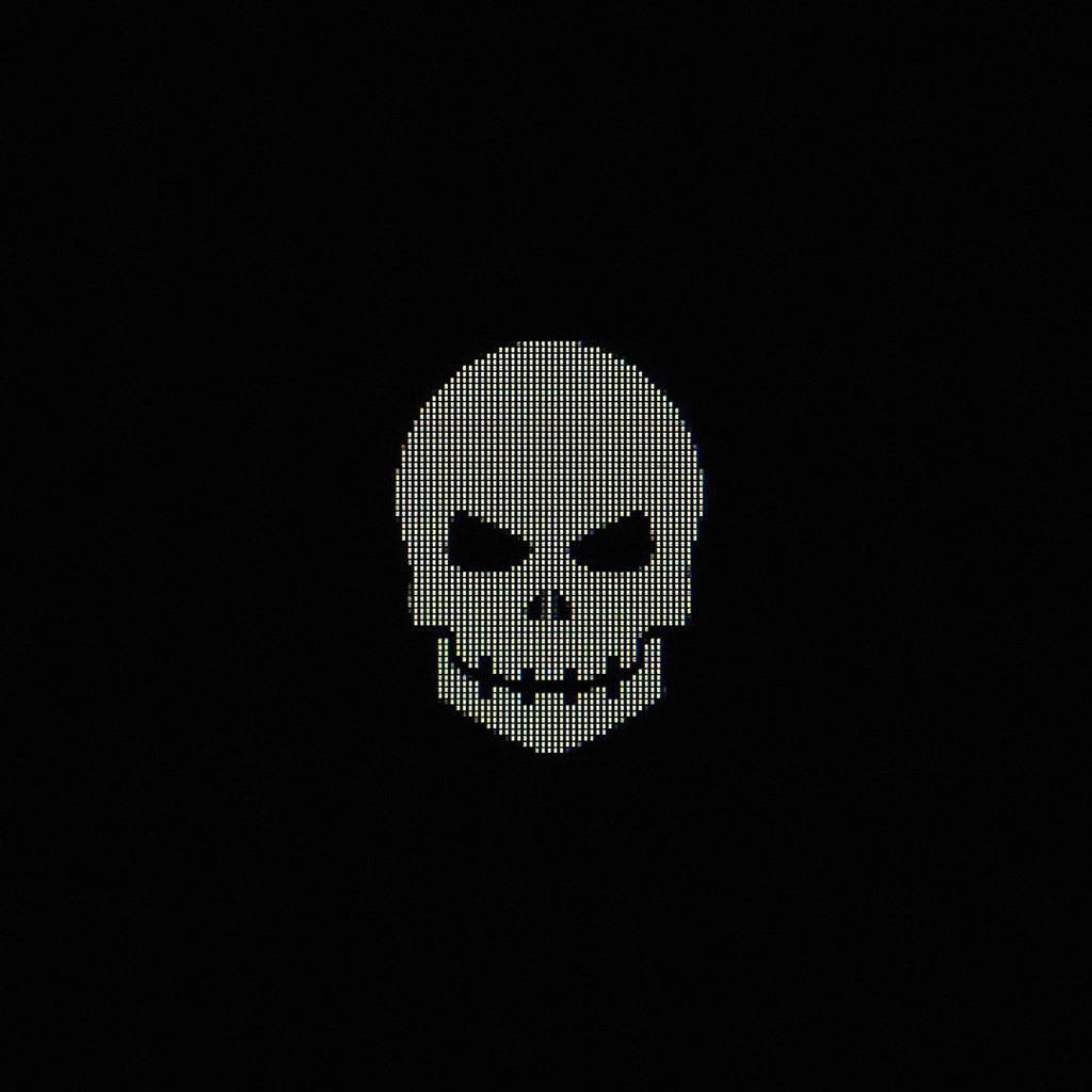 1024x1024 Skull Minimal Pixel 4k 1024x1024 Resolution HD 4k Wallpapers ...