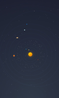 240x400 Solar System Minimal 4k Acer E100,Huawei,Galaxy S Duos,LG 8575 ...