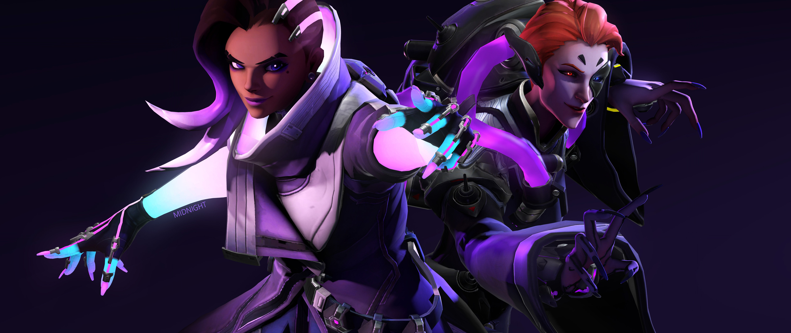 Sombra And Moira Overwatch 5k In 2560x1080 Resolution. sombra-and-moira-ove...