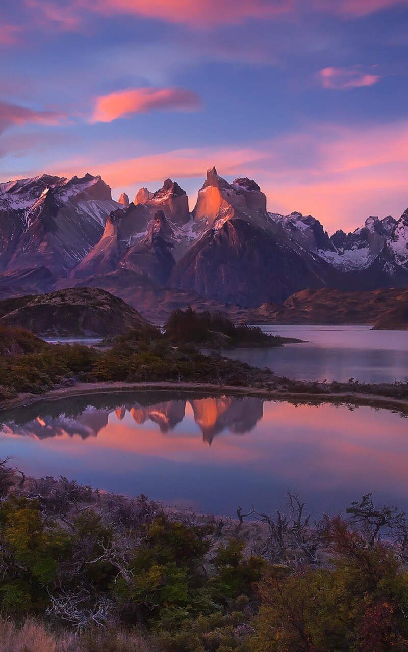 South America Patagonia Andes Mountains Lake Wallpaper In 800x1280 Resolution