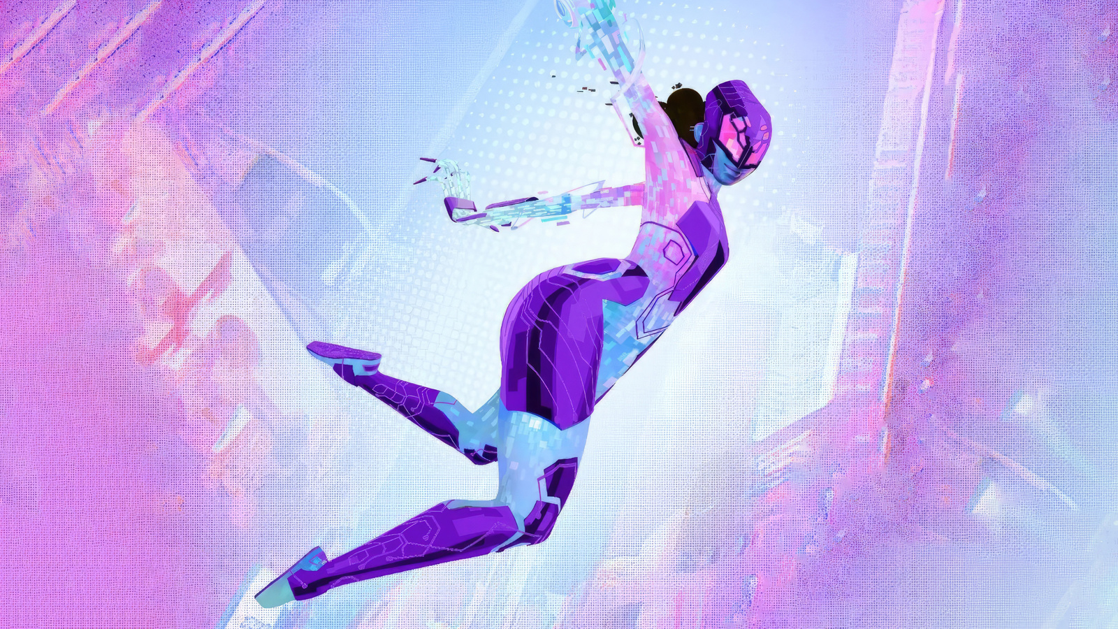 1600x900 Spider Byte In Spiderman Across The Spider Verse Wallpaper ...