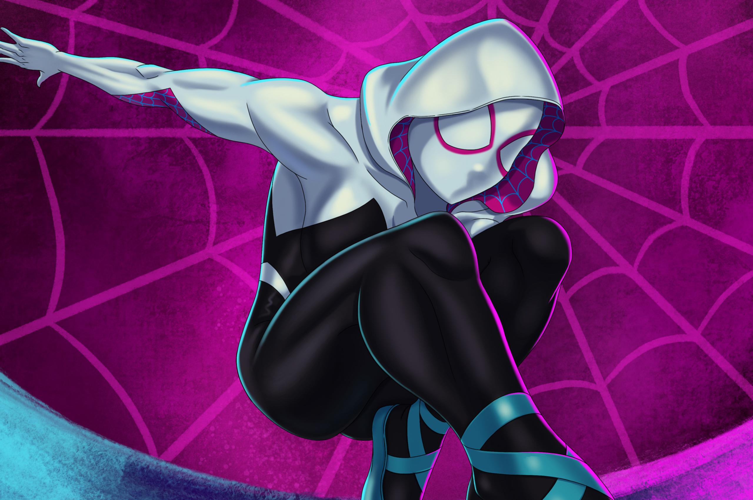 Spider Gwen Into The Spiderverse In 2560x1700 Resolution. 