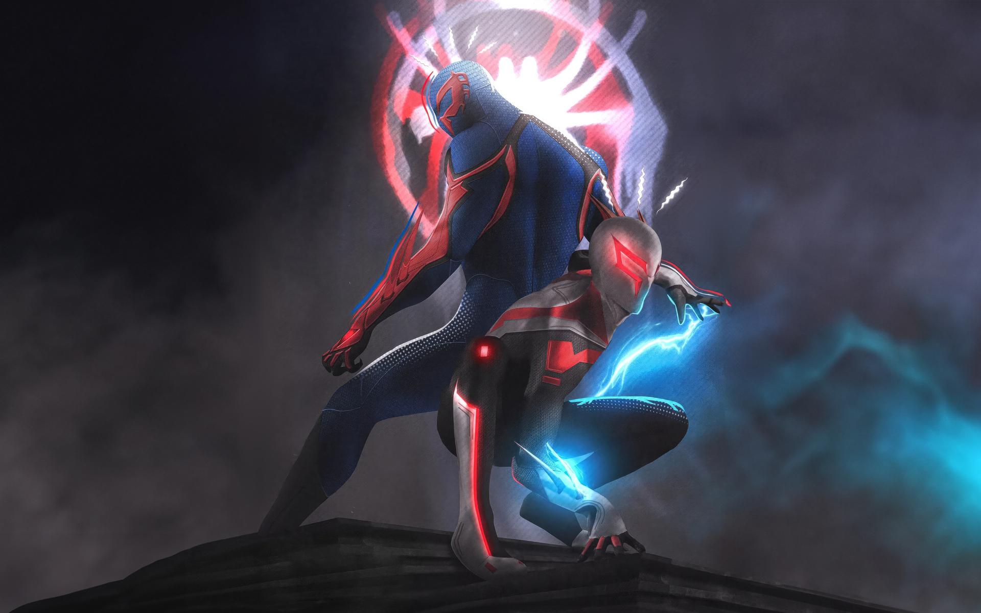 1920x1200 Spider Man 2099 Alongside Scarlet Spider 1080P Resolution HD ...