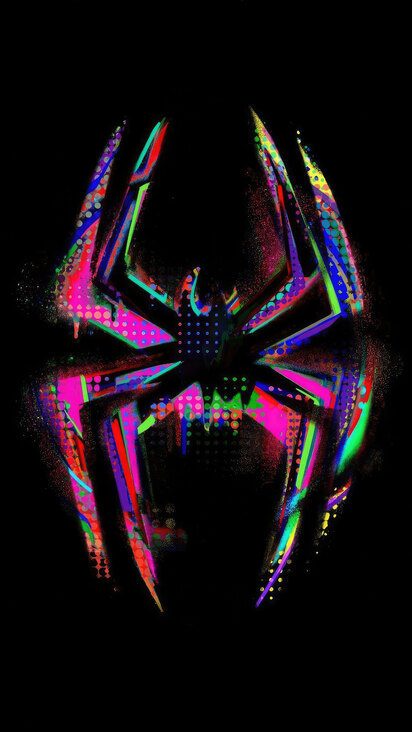 412x732 Spider Man Across The Spider Verse 2023 Logo 412x732 Resolution ...