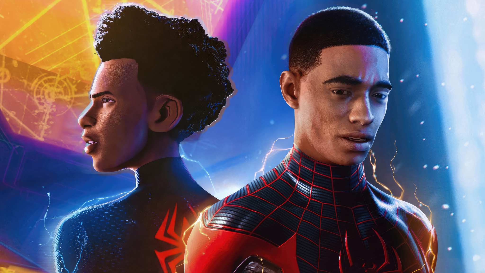 2048x1152 Spider Man Across The Spider Verse Miles Morales Insomniac ...