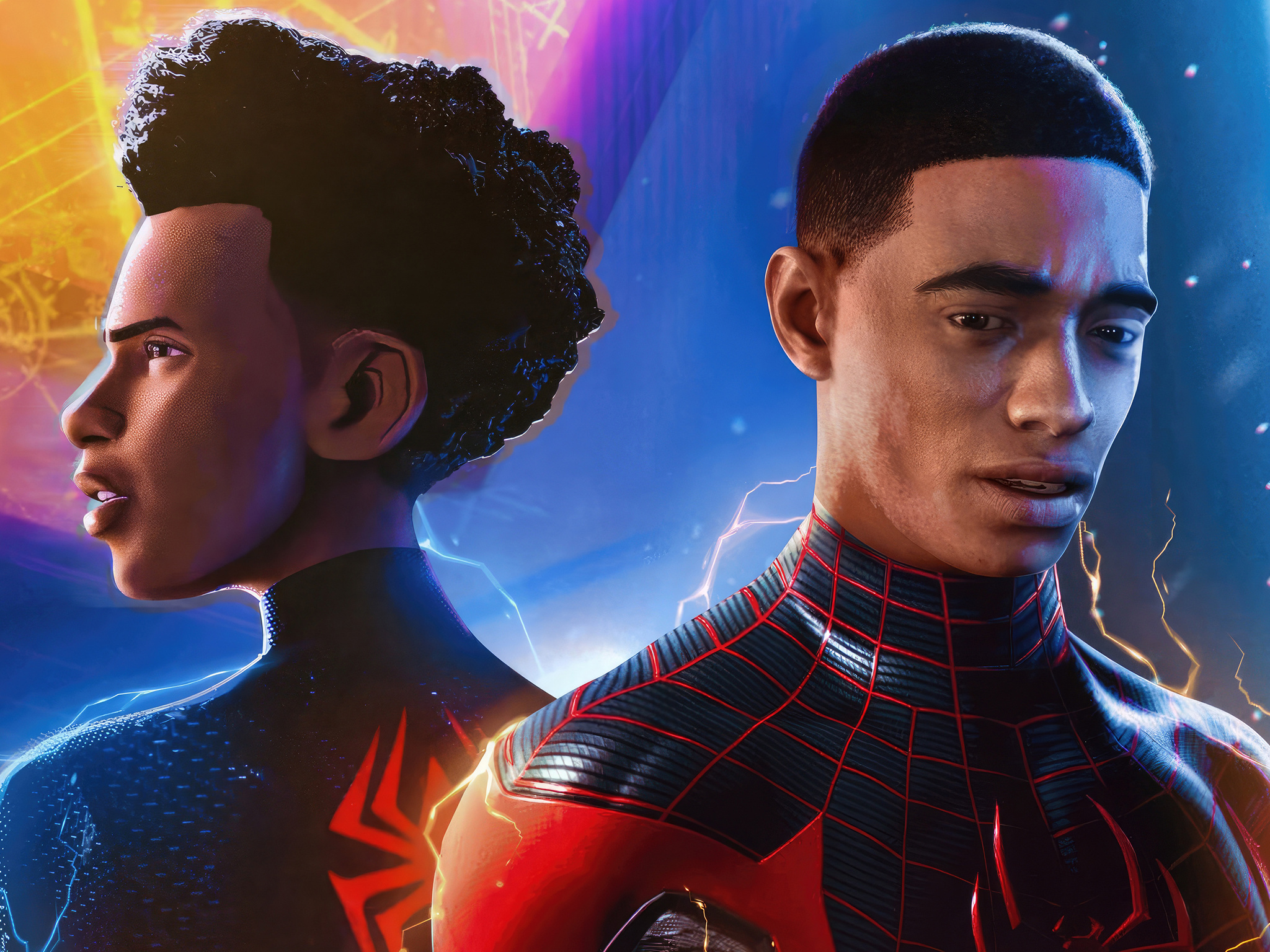 2048x1536 Spider Man Across The Spider Verse Miles Morales Insomniac ...