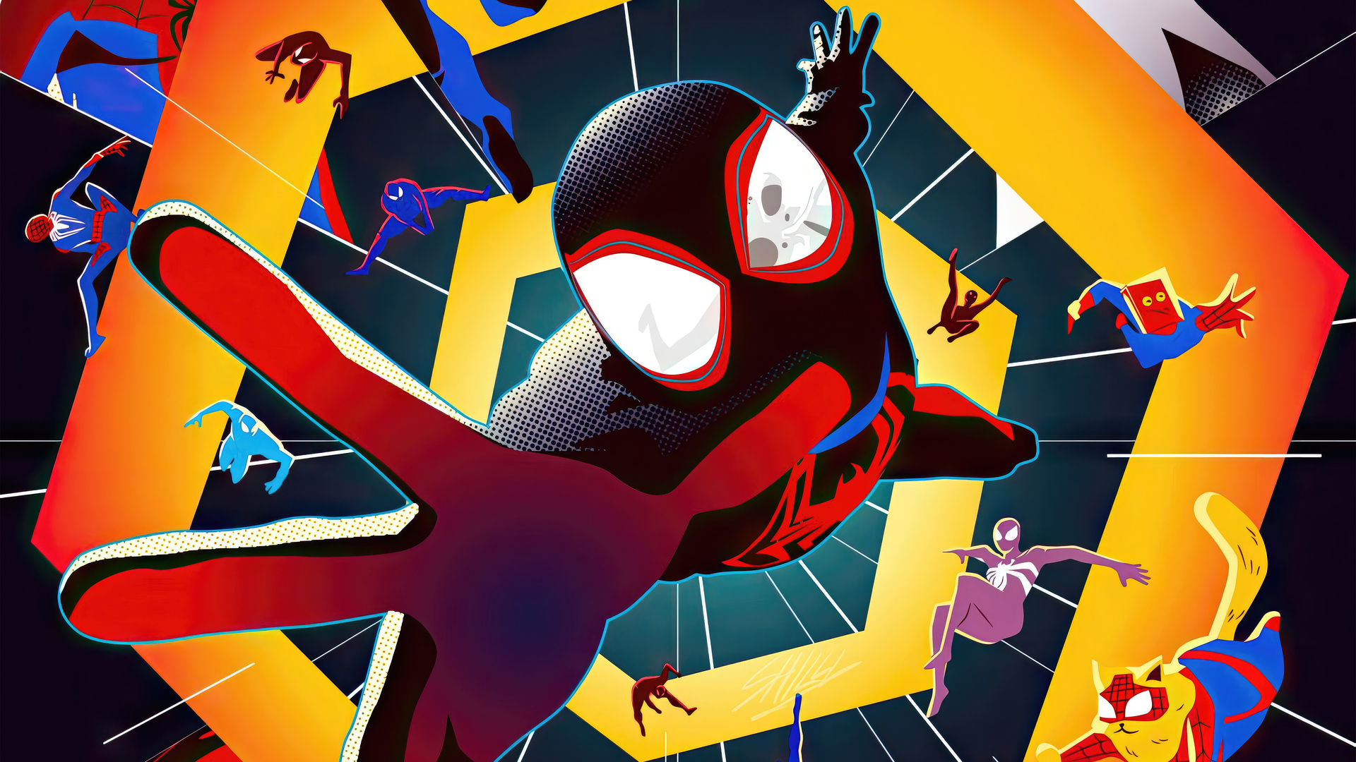 Wallpaper Spiderman Across Spider Verse