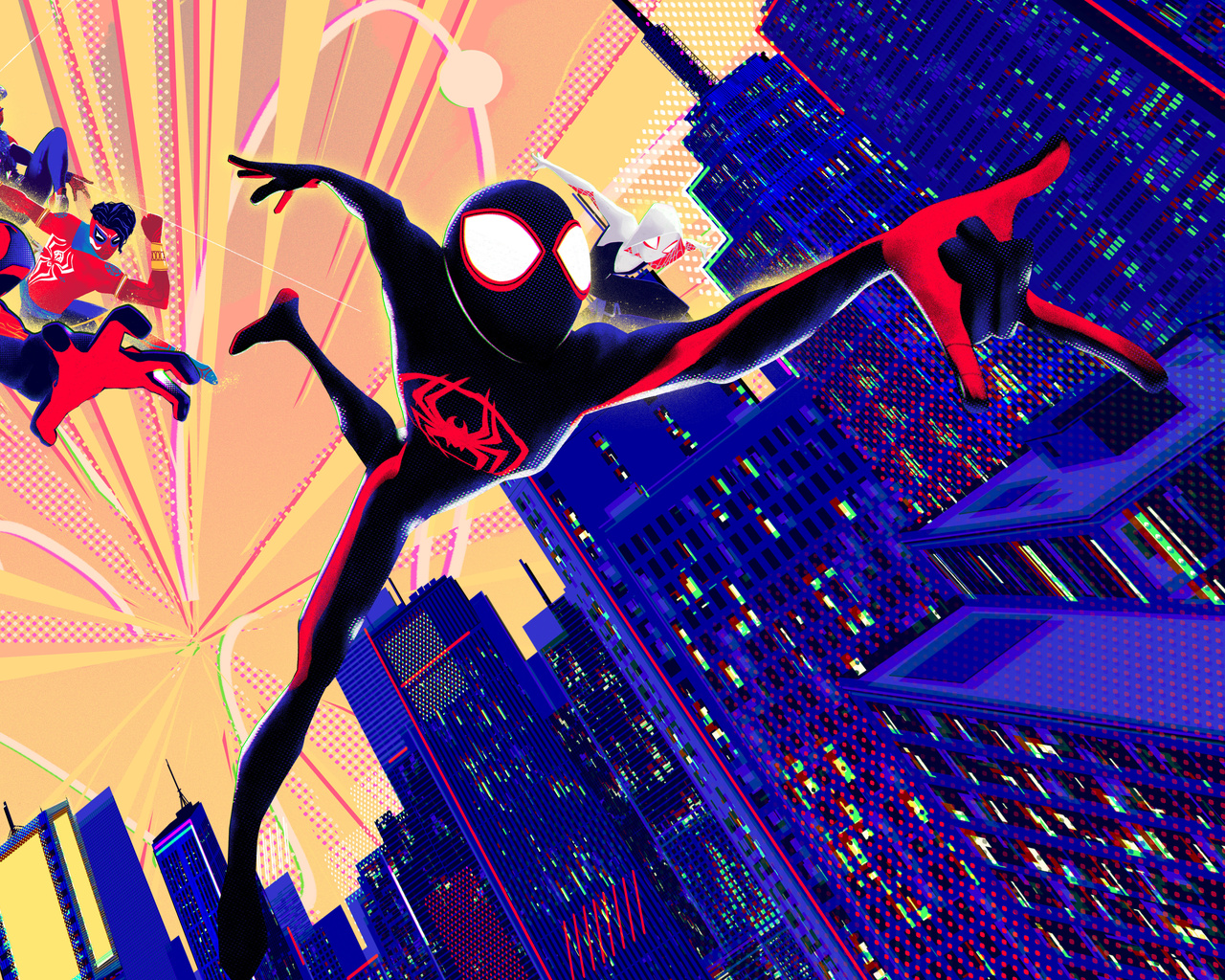 1280x1024 Spider Man Across The Spider Verse Ultra 8k Wallpaper ...