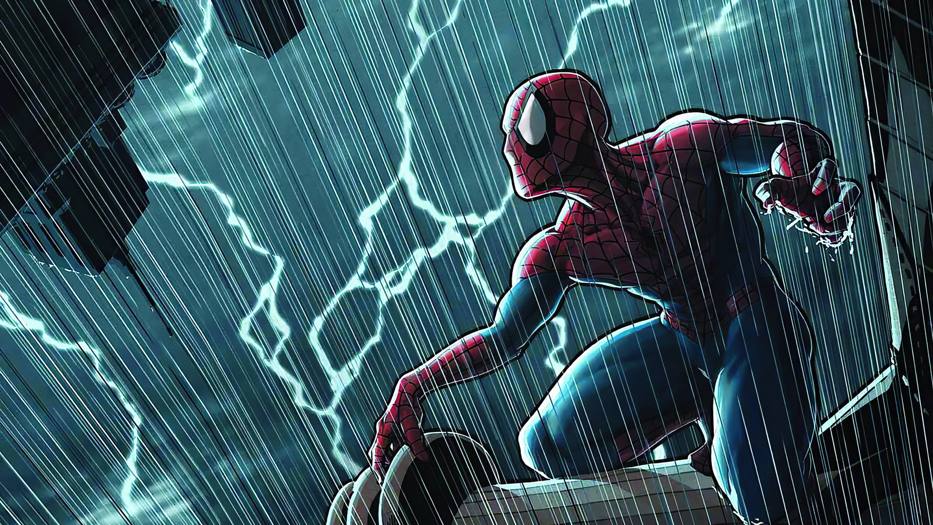 1920x1080 Spider Man In Rain Laptop Full HD 1080P HD 4k Wallpapers, Images,  Backgrounds, Photos and Pictures