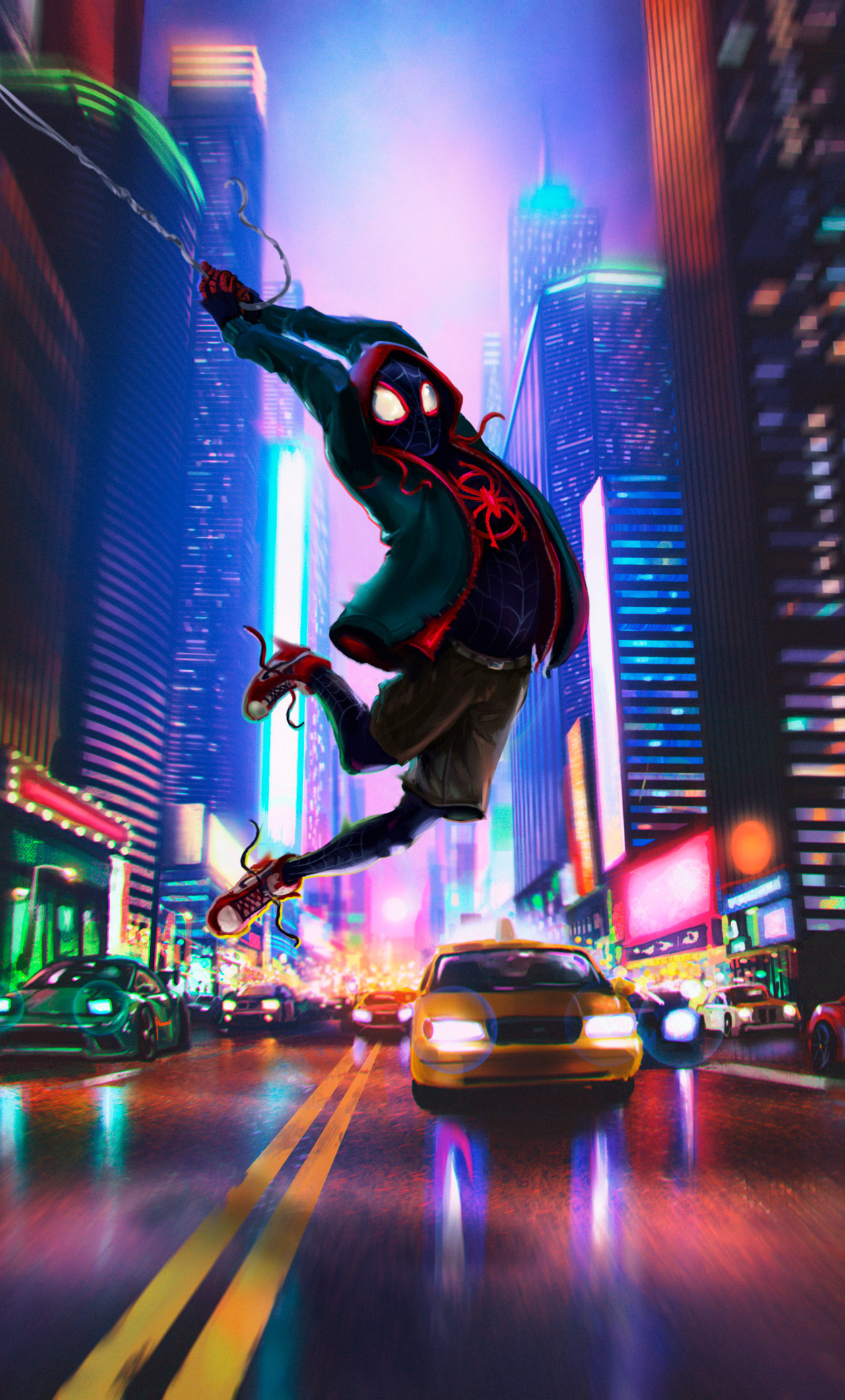 1280x2120 Spider Man In Spider Verse iPhone 6+ HD 4k Wallpapers, Images,  Backgrounds, Photos and Pictures