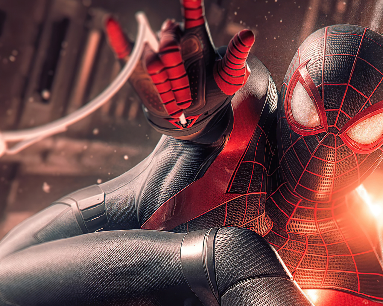 1280x1024 Spider Man Miles Morales Digital Art 4k 1280x1024 Resolution ...