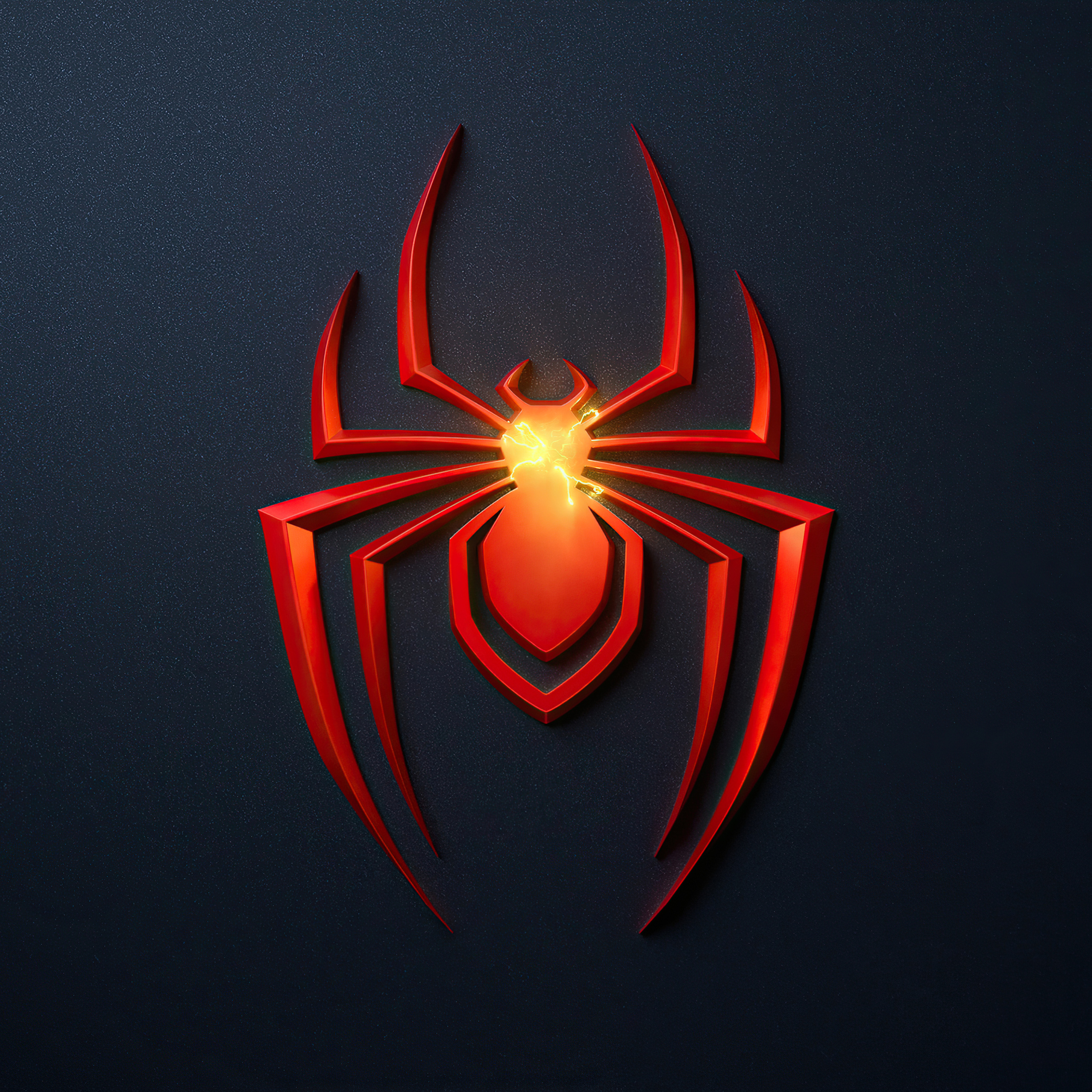 2932x2932 Spider Man Miles Morales Ps5 Game Logo 4k Ipad