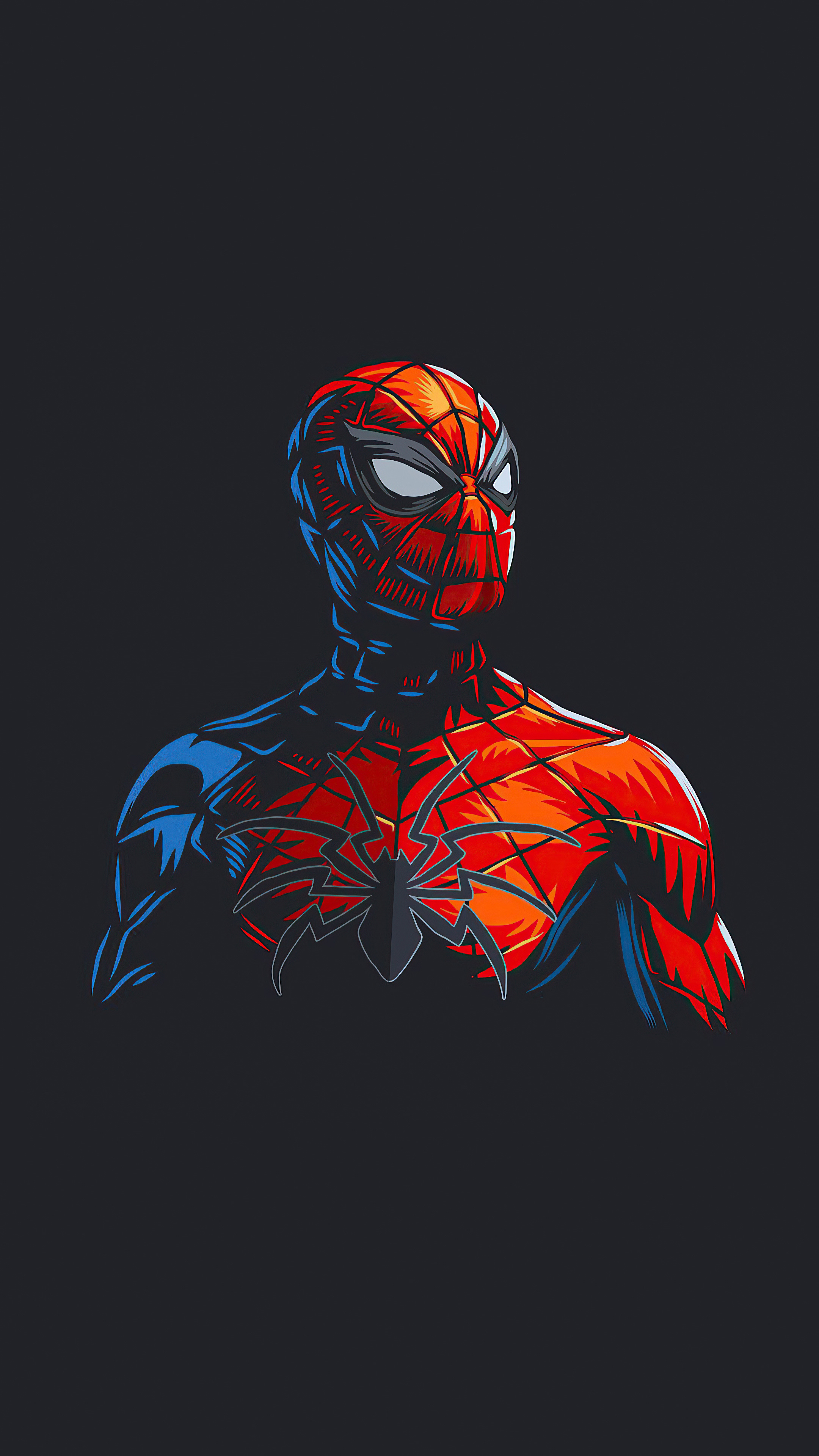 2160x3840 Spider Man Red Minimalism Sony Xperia X,XZ,Z5 Premium ,HD 4k ...