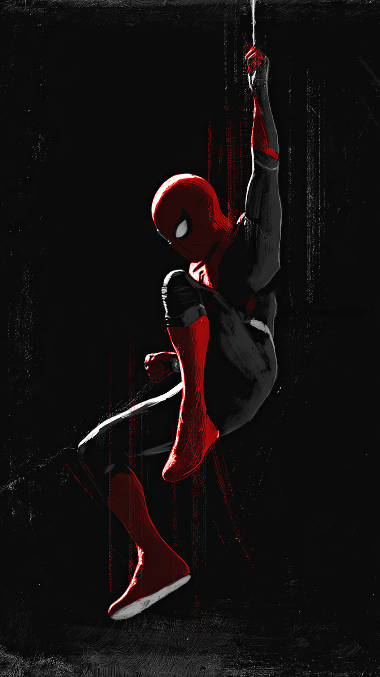 750x1334 Spider Man Spider Web Art iPhone 6, iPhone 6S, iPhone 7 HD 4k ...