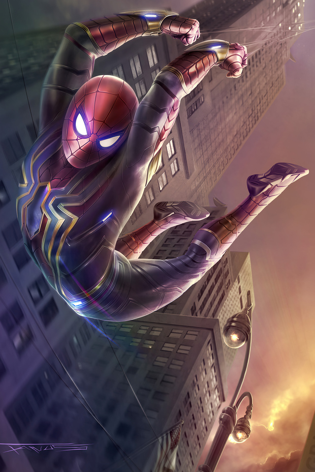 640x960 Spider Man Stark Tower Iphone 4, Iphone 4s ,hd 4k Wallpapers 