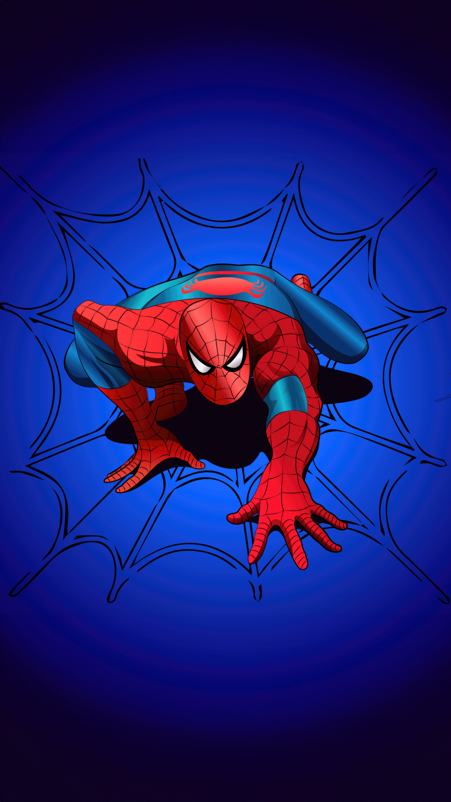 1440x2560 Spider Man Sticker Art Samsung Galaxy S6,S7 ,Google Pixel XL