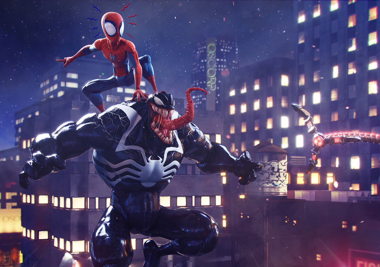 1280x900 Spider Man Vs Venom Artwork 1280x900 Resolution HD 4k ...