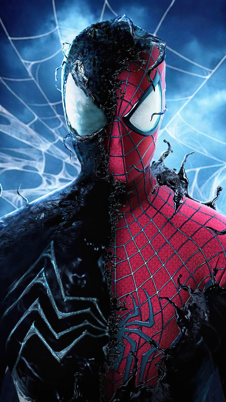 750x1334 Spider Man With The Symbiote 4k iPhone 6, iPhone 6S, iPhone 7 HD  4k Wallpapers, Images, Backgrounds, Photos and Pictures