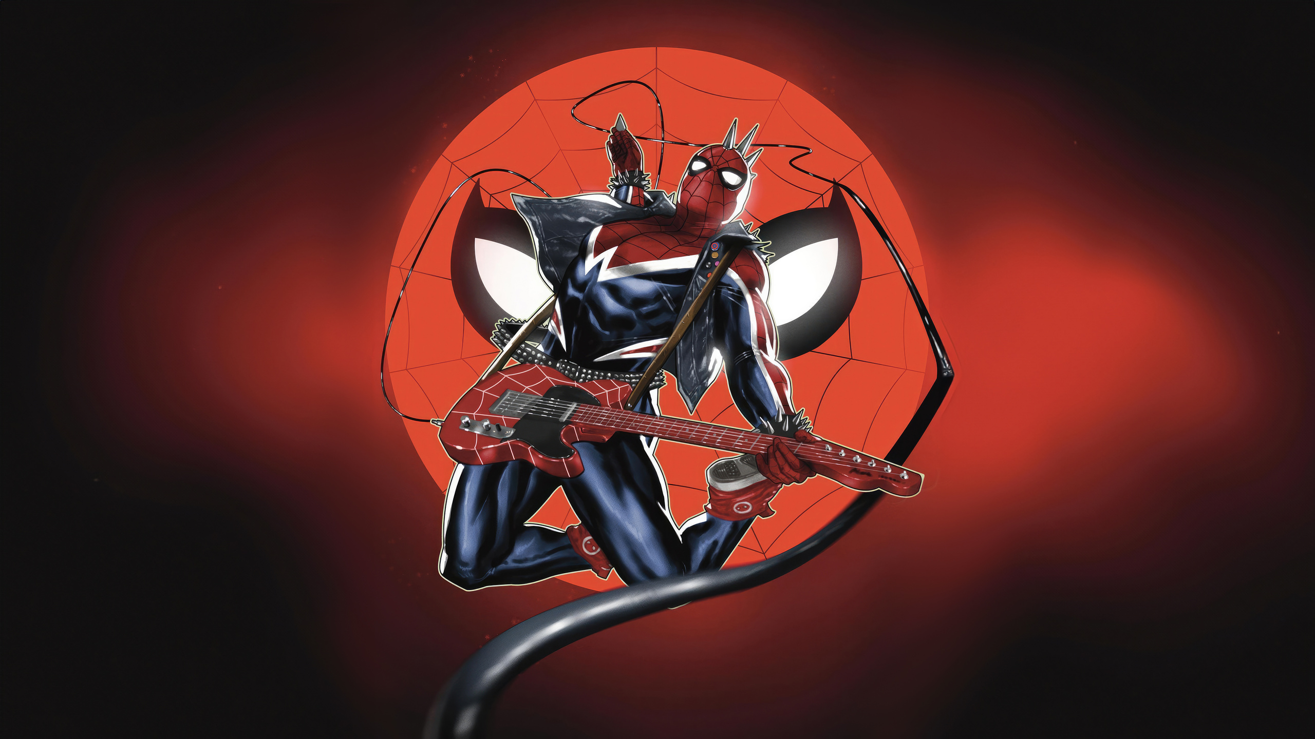 2560x1440 Spider Punk Energetic Web Slinging 1440P Resolution ,HD 4k