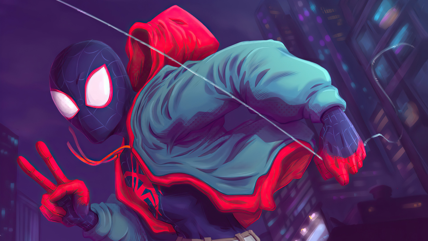 1360x768 Spider Verse Spider Man 4k Laptop HD HD 4k Wallpapers, Images,  Backgrounds, Photos and Pictures