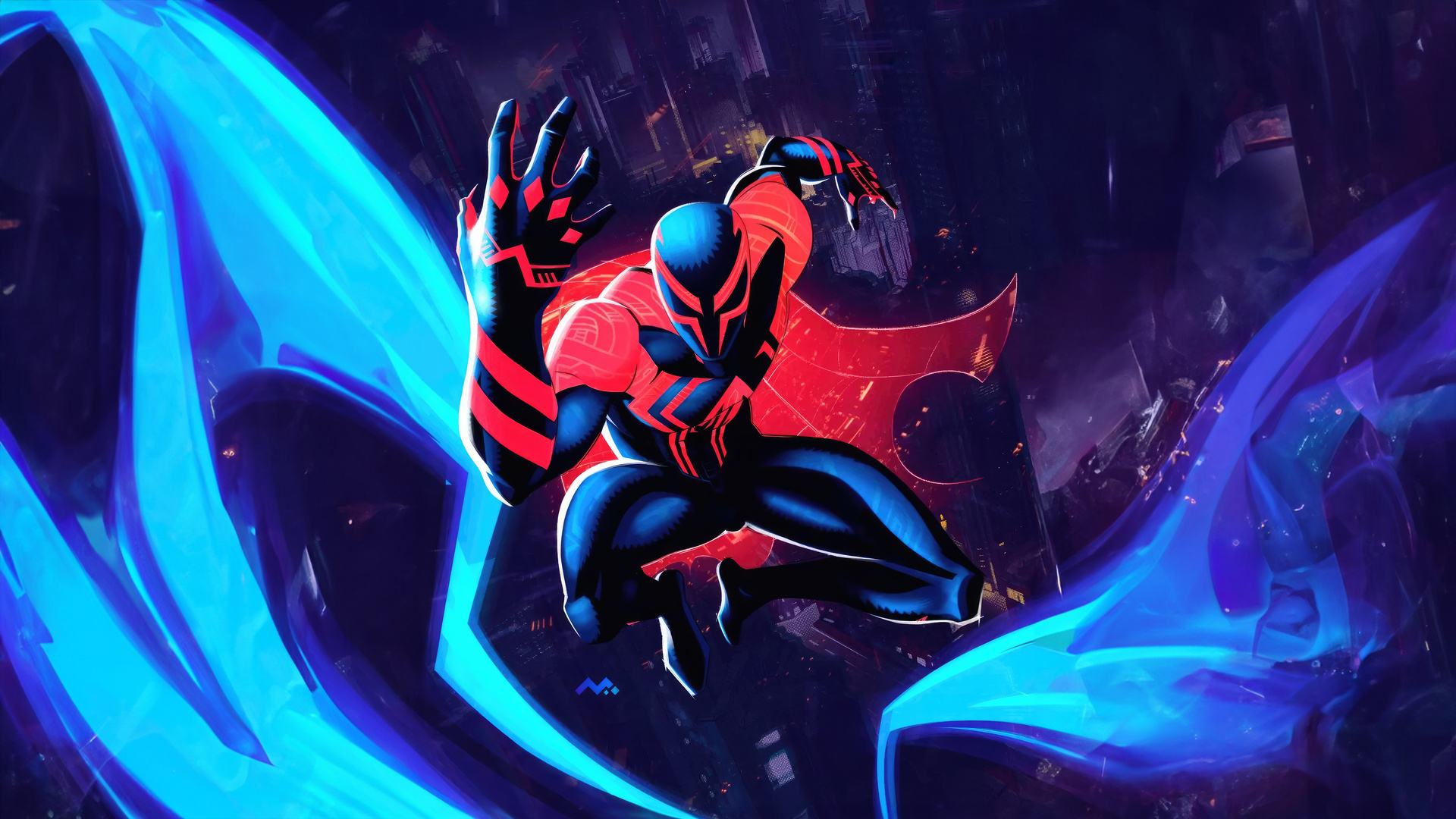 1920x1080 Spiderman 2099 Futuristic Arachnid Laptop Full HD 1080P ,HD