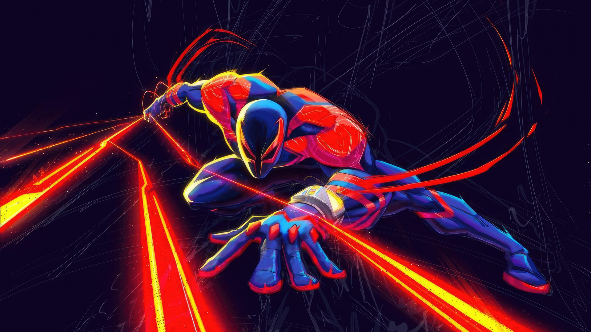 1920x1080 Spiderman 2099 Spider Man Across The Spider Verse Laptop Full 