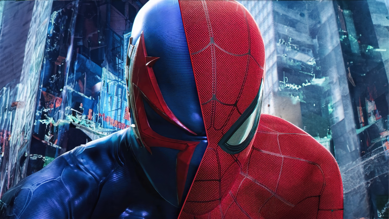 1600x900 Spiderman 2099 X Spiderman Wallpaper,1600x900 Resolution HD 4k ...