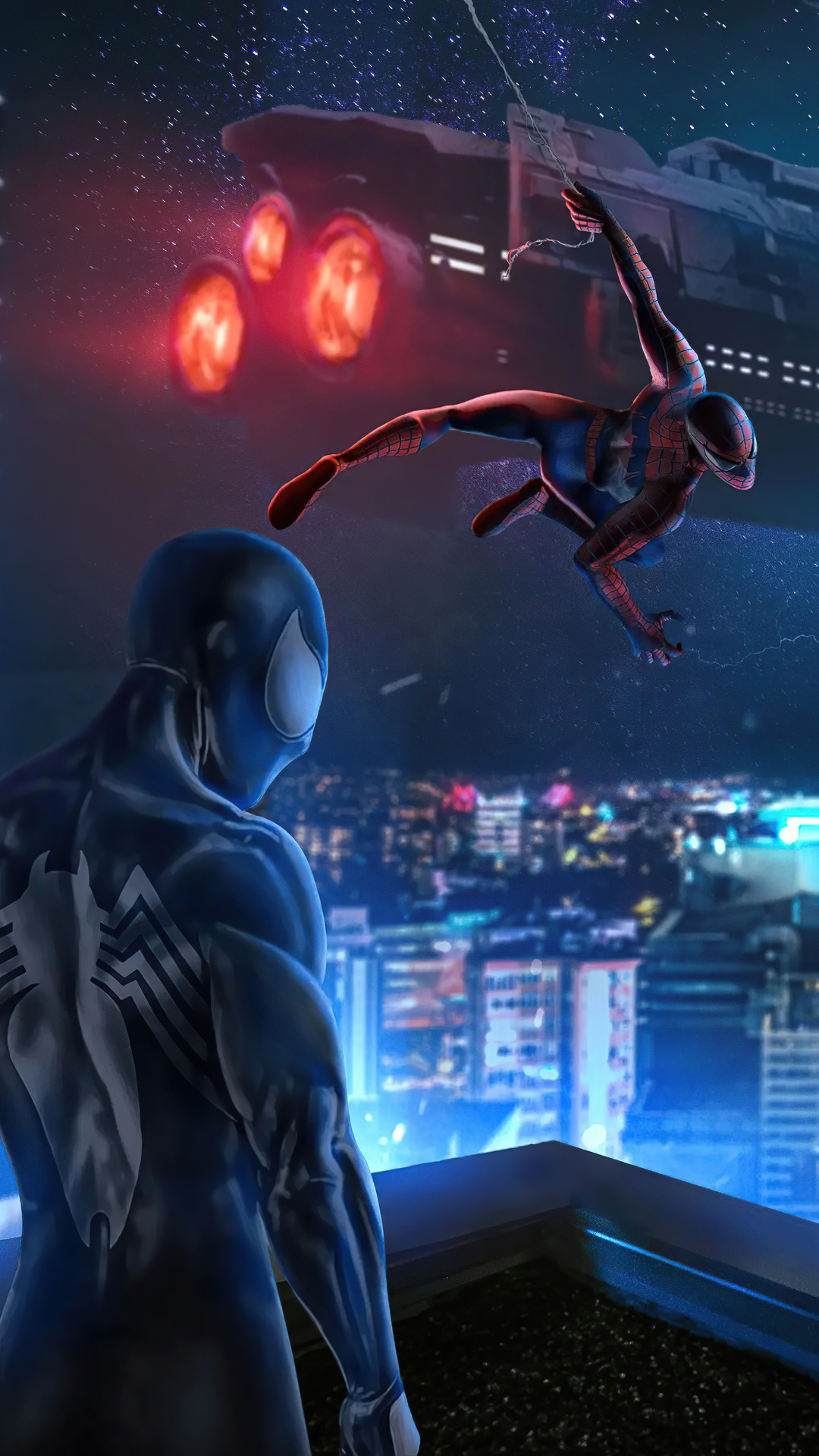 1080x1920 Spiderman 3 Glowing Night Iphone 7 6s 6 Plus Pixel Xl One Plus 3 3t 5 Hd 4k