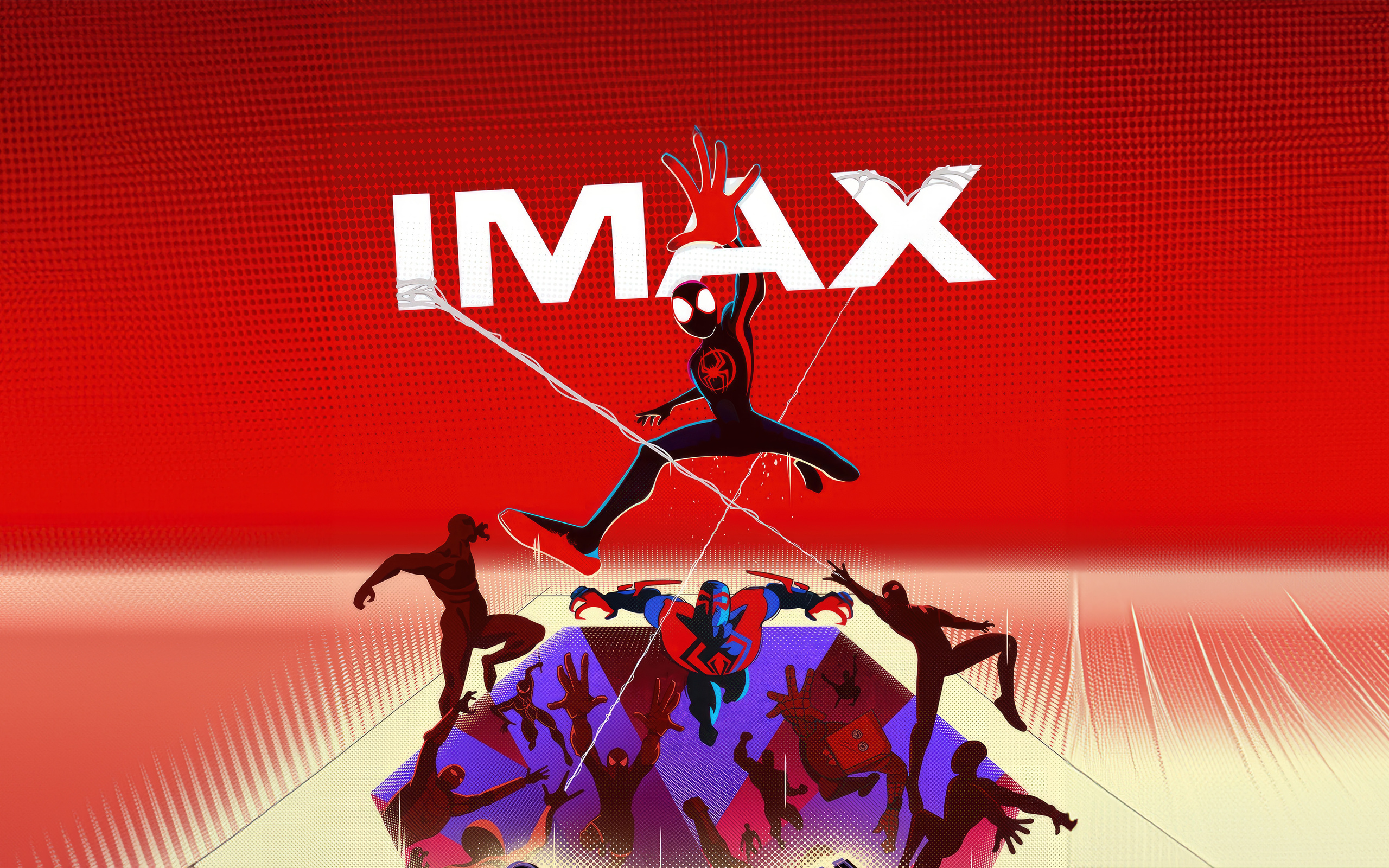 2560x1600 Spiderman Across The Spider Verse Imax Poster Wallpaper