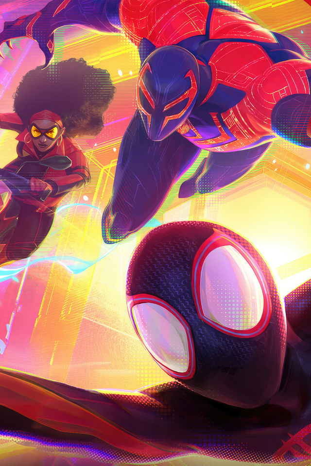 640x960 Spiderman Across The Spiderverse Marvel Future Fight iPhone 4 ...