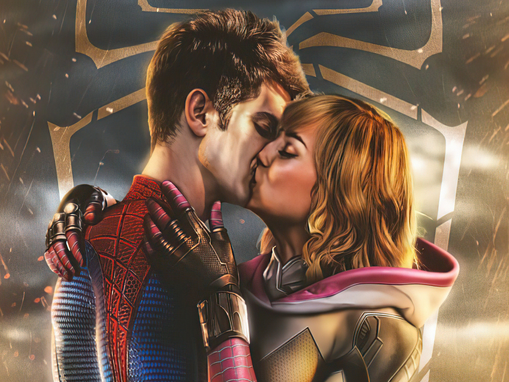 1024x768 Spiderman And Gwen Stacy Kissing 4k 1024x768 Resolution HD 4k  Wallpapers, Images, Backgrounds, Photos and Pictures