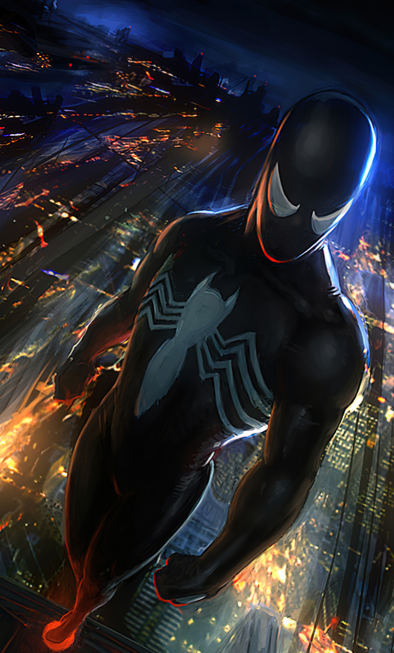 1280x2120 Spiderman Black Mood In Black Suit iPhone 6+ HD 4k Wallpapers,  Images, Backgrounds, Photos and Pictures