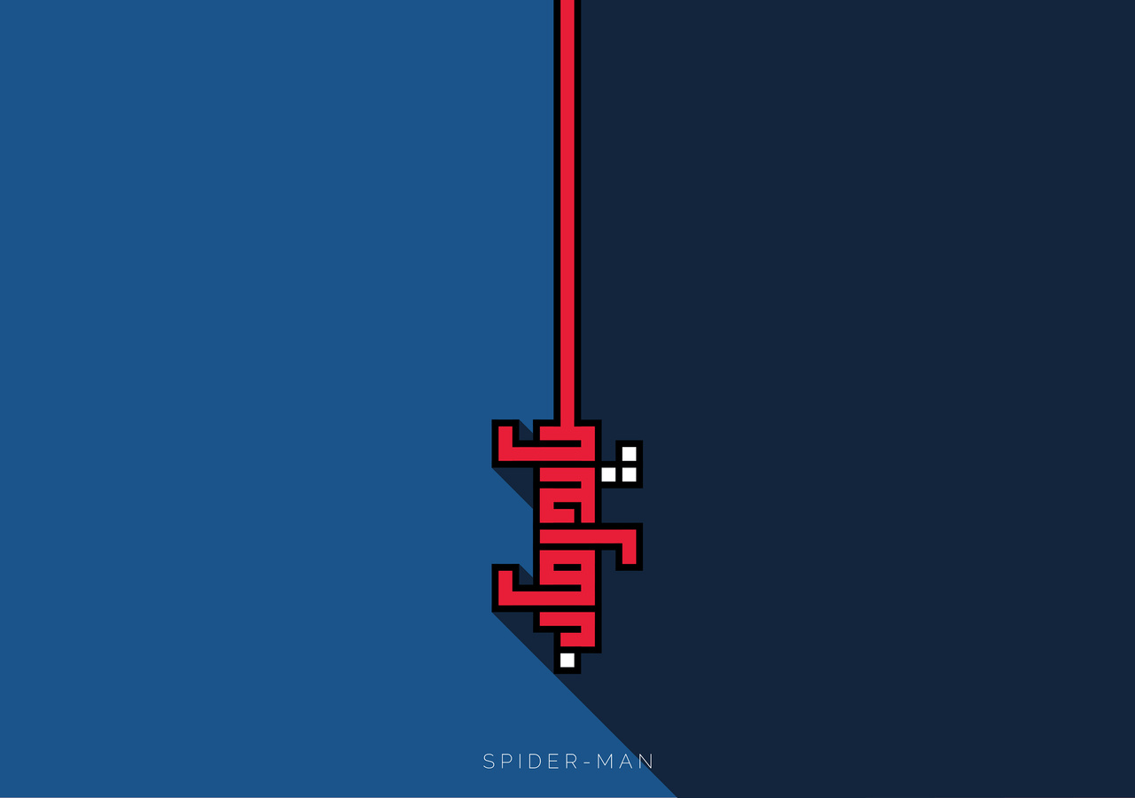 1280x900 Spiderman Calligraphy Minimalism 4k 1280x900 Resolution HD 4k ...