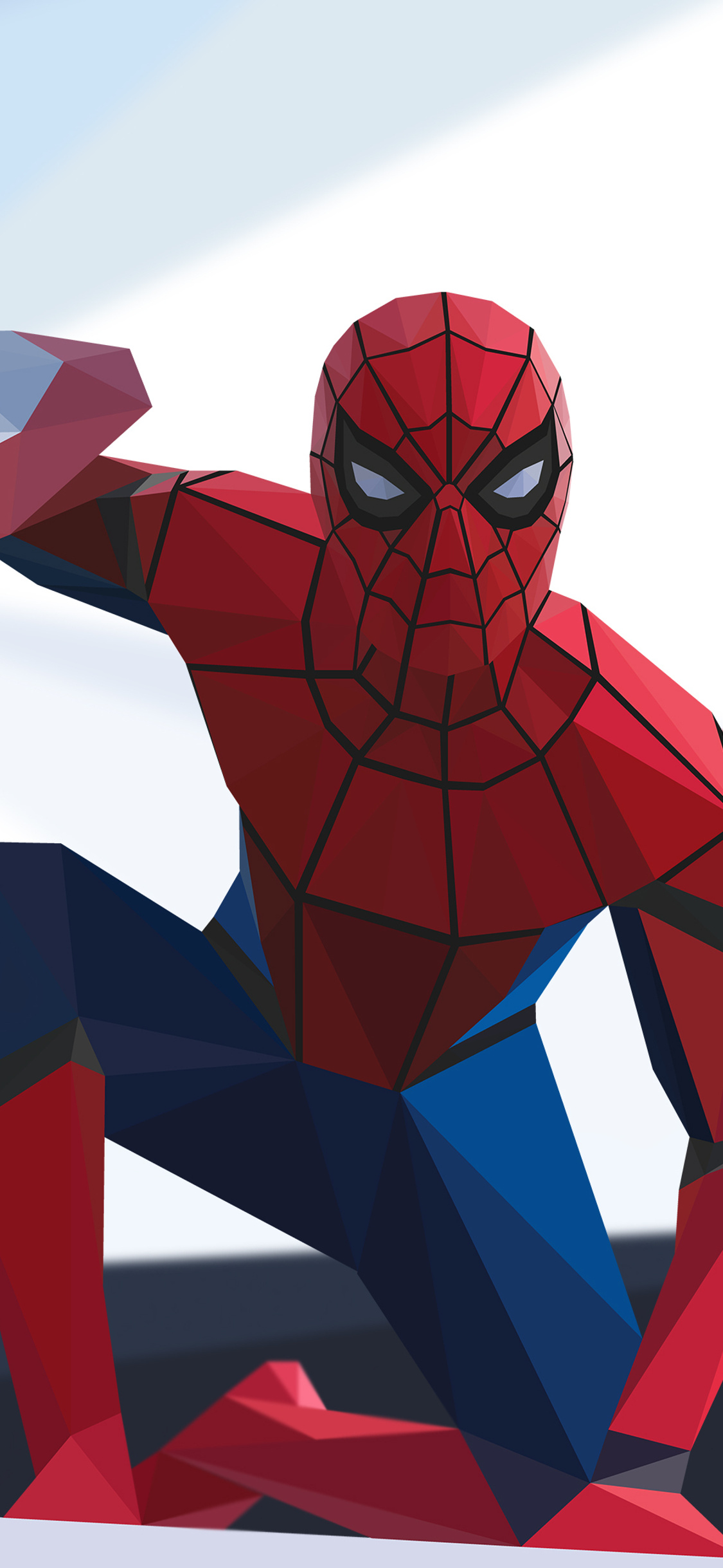 1125x2436 Spiderman Civil War Low Poly 4k Iphone XS,Iphone 10,Iphone X HD 4k  Wallpapers, Images, Backgrounds, Photos and Pictures