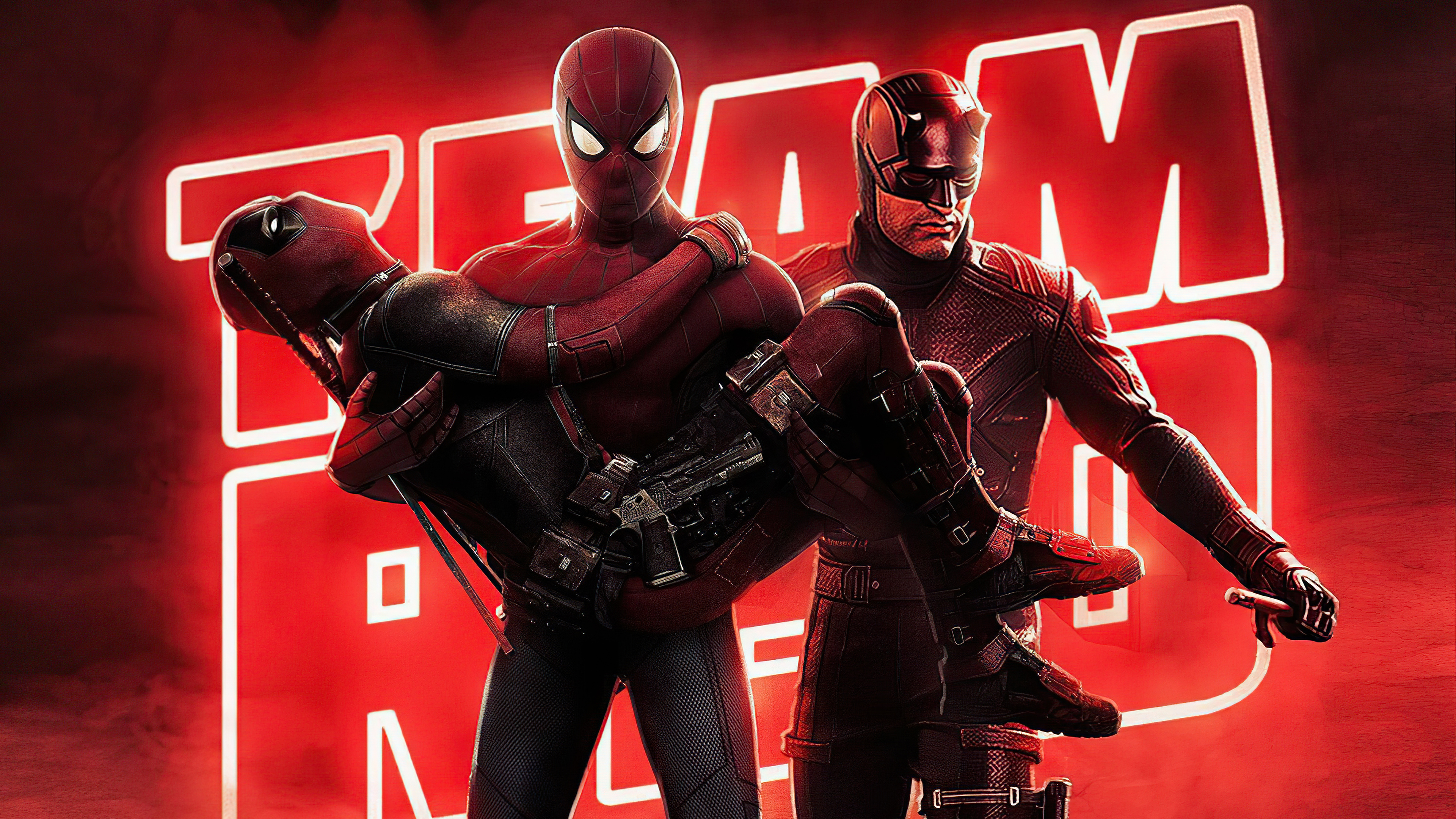 3840x2160 Spiderman Deadpool X Daredevil 4k 4k HD 4k Wallpapers, Images, Backgrounds, Photos and Pictures