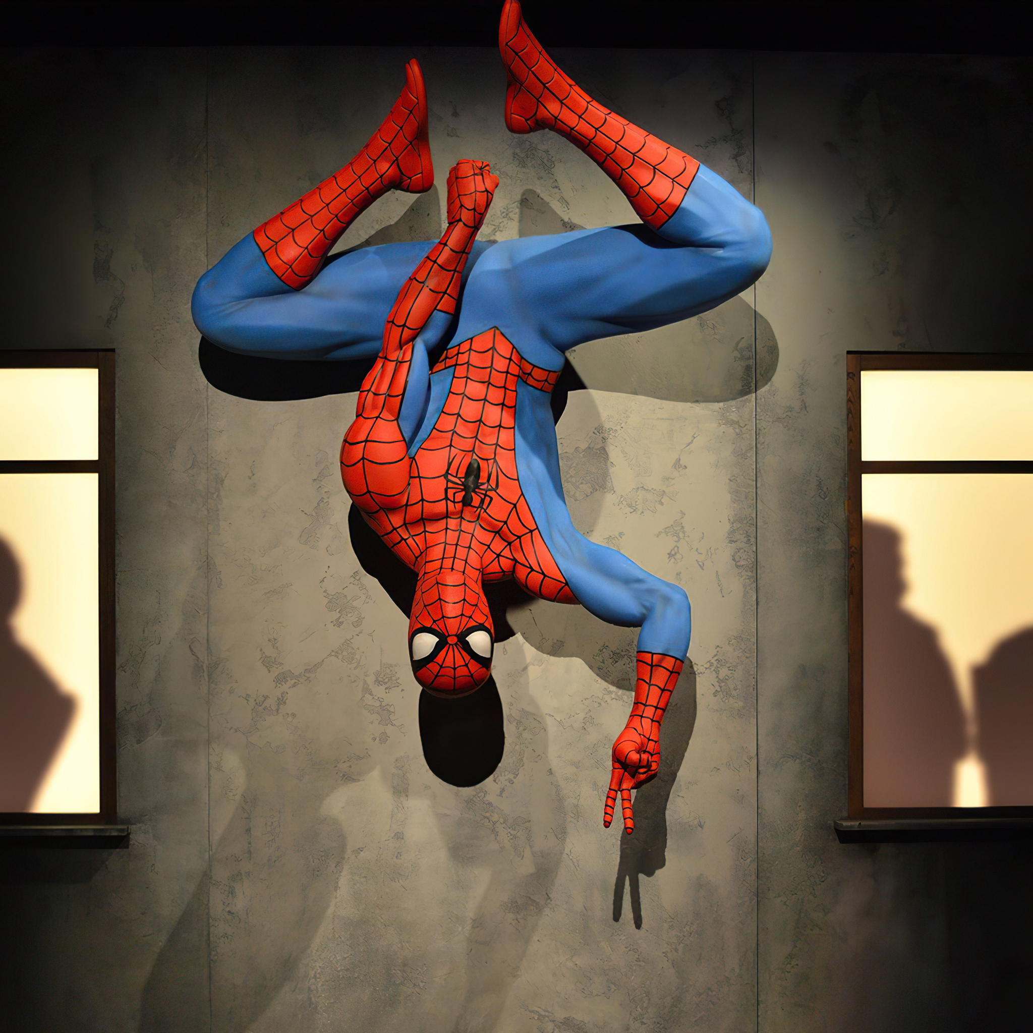 Spiderman Hanging In 2048x2048 Resolution. spiderman-hanging-q8.jpg. 