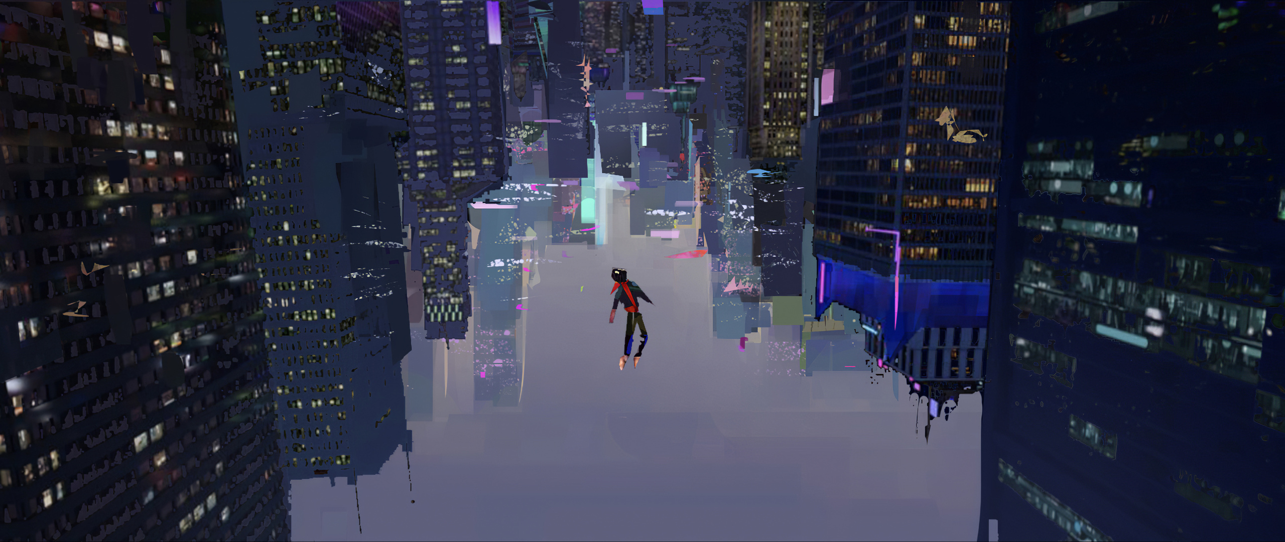 2560x1080 Spiderman Into The Spider Verse Art 4k Wallpaper,2560x1080 ...