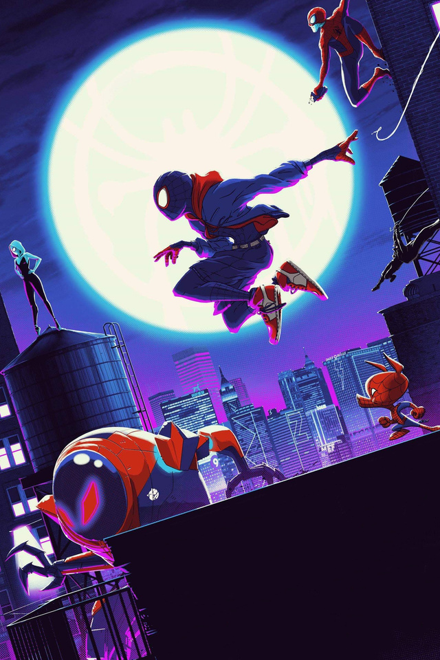 640x960 SpiderMan Into The Spider Verse Cool Art iPhone 4, iPhone 4S ...