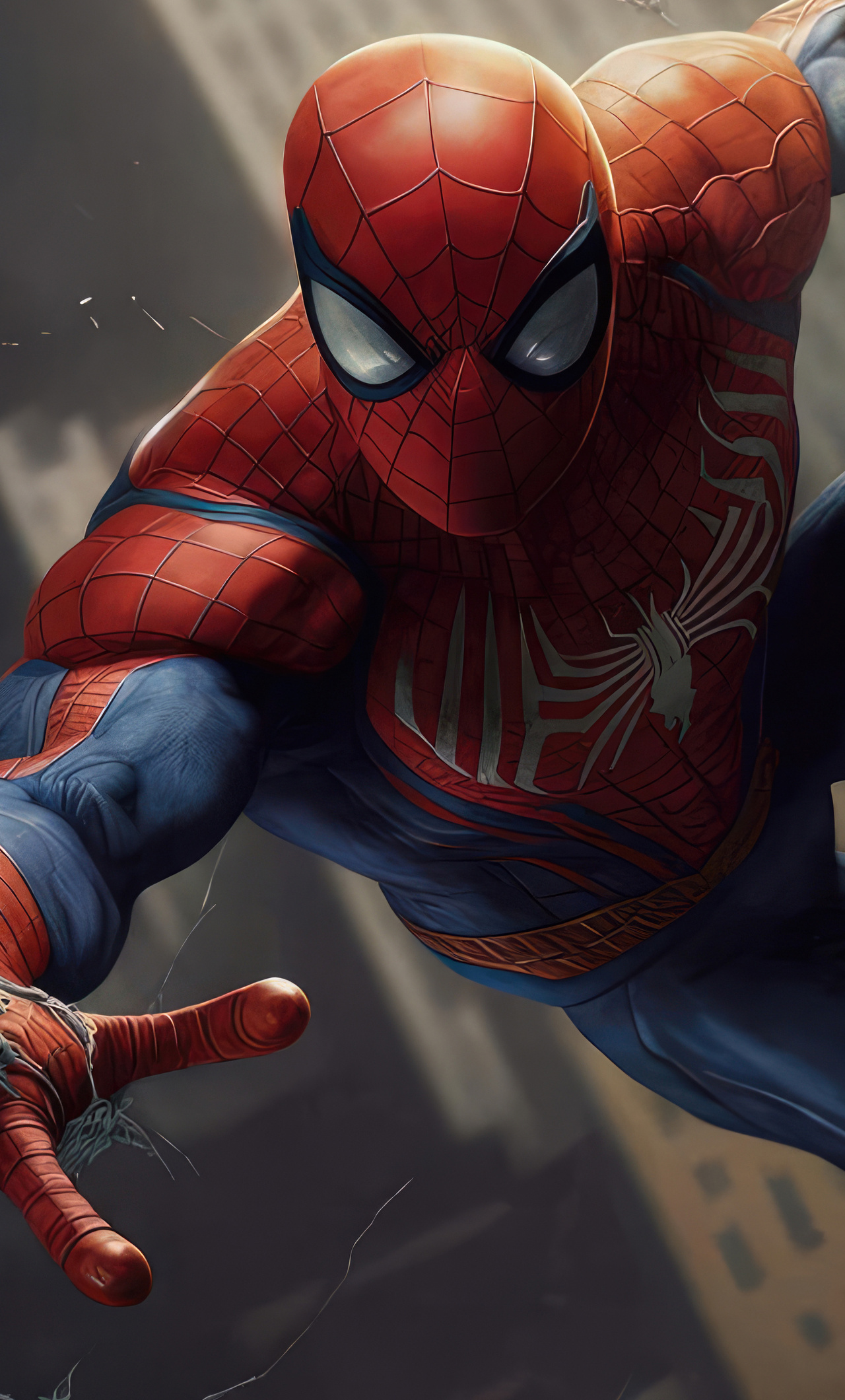 1280x2120 Spiderman Is Flying Through The Air iPhone 6+ ,HD 4k ...