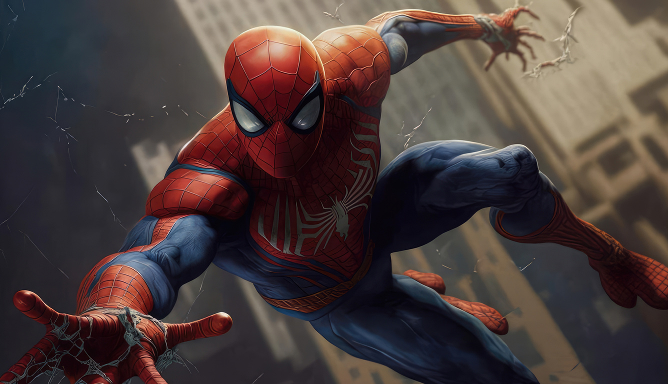 1336x768 Spiderman Is Flying Through The Air Laptop HD ,HD 4k ...