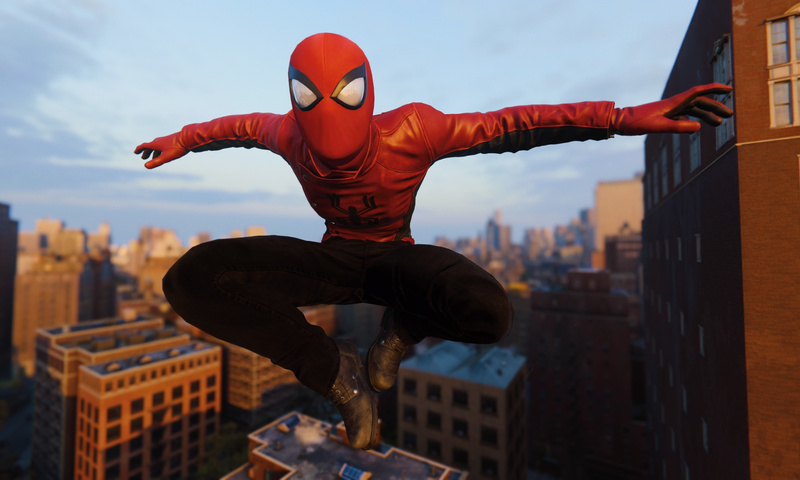 800x480 Spiderman Jumping Wearing Red Spider Jacket 800x480 Resolution ...