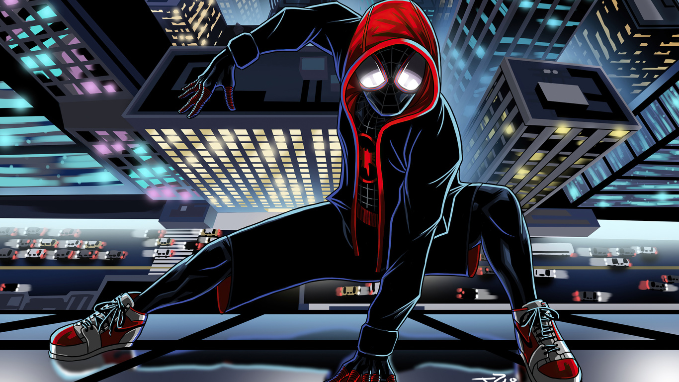 1366x768 Spiderman Miles Morales Animated 4k Laptop HD ,HD 4k Wallpapers ,Images,Backgrounds,Photos and Pictures