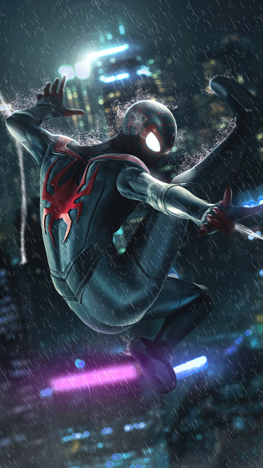 375x667 Spiderman Miles Morales Blitzfinn 4k 375x667 Resolution HD 4k ...