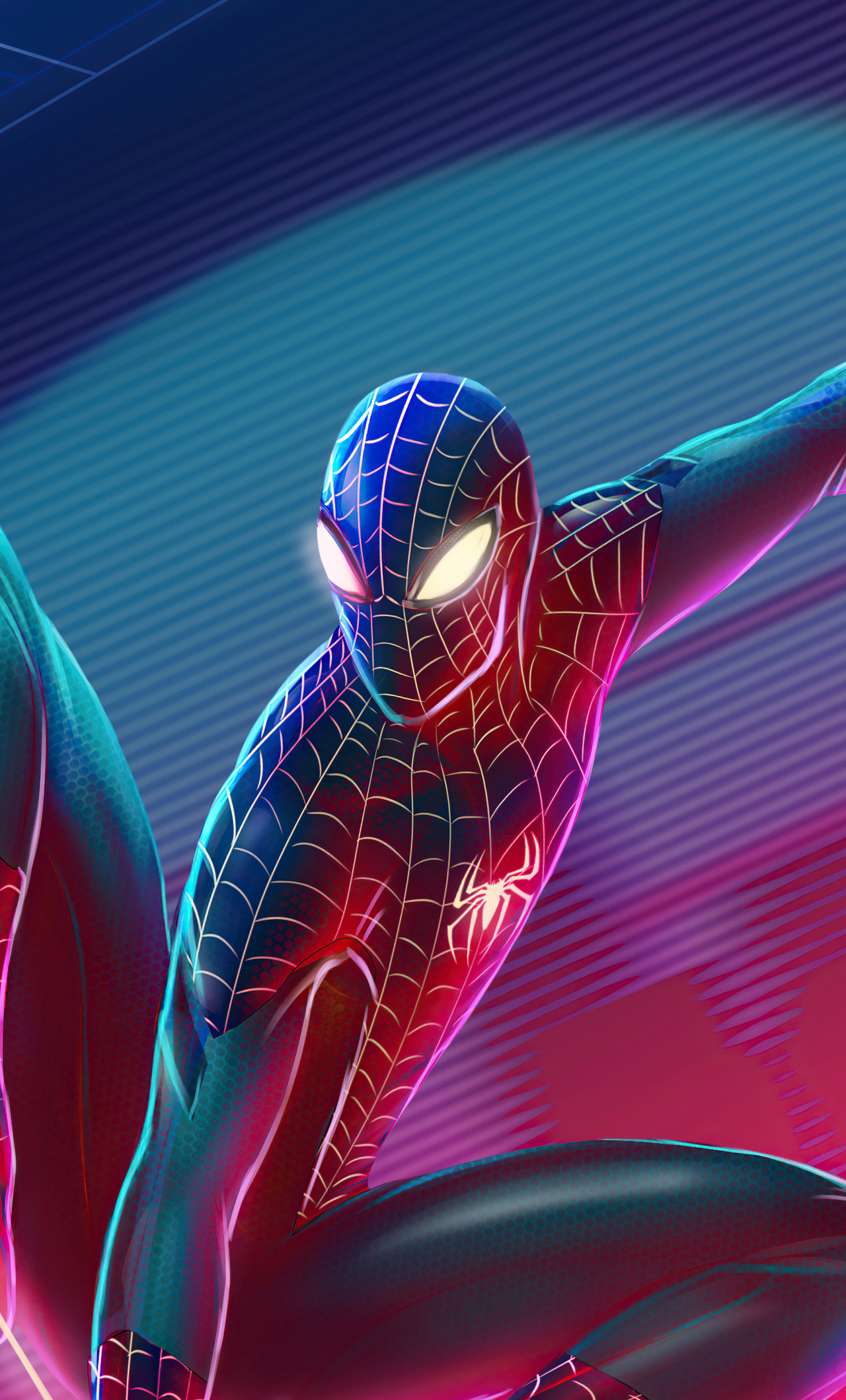 1280x2120 Spiderman Retrowave 5k iPhone 6+ ,HD 4k Wallpapers,Images ...