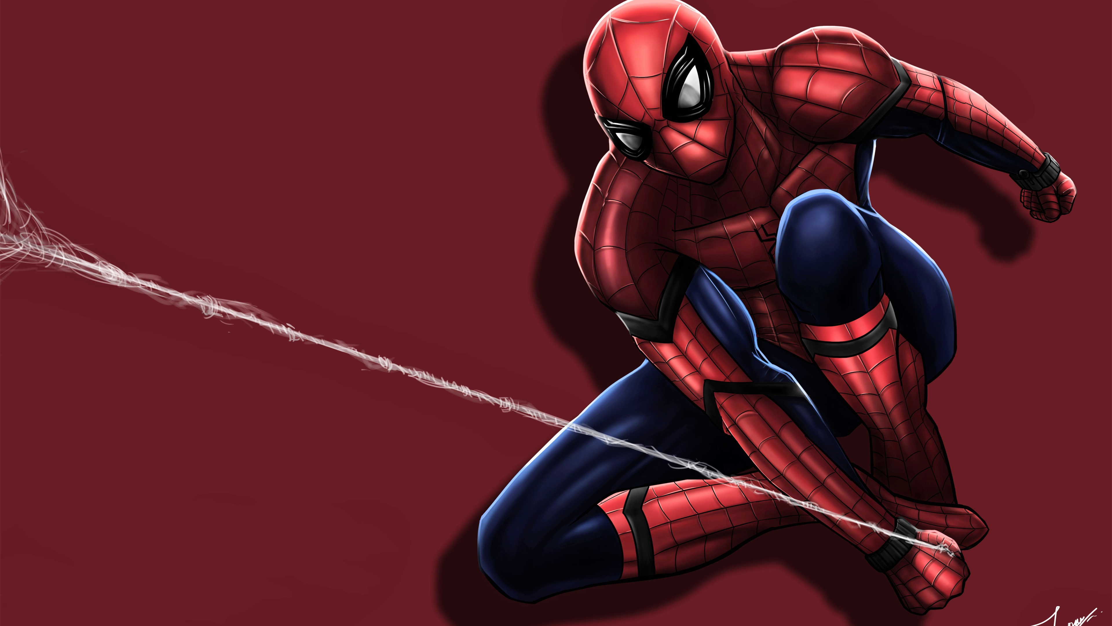 3840x2160 Spiderman  Shooting  His Web  4k HD 4k Wallpapers 