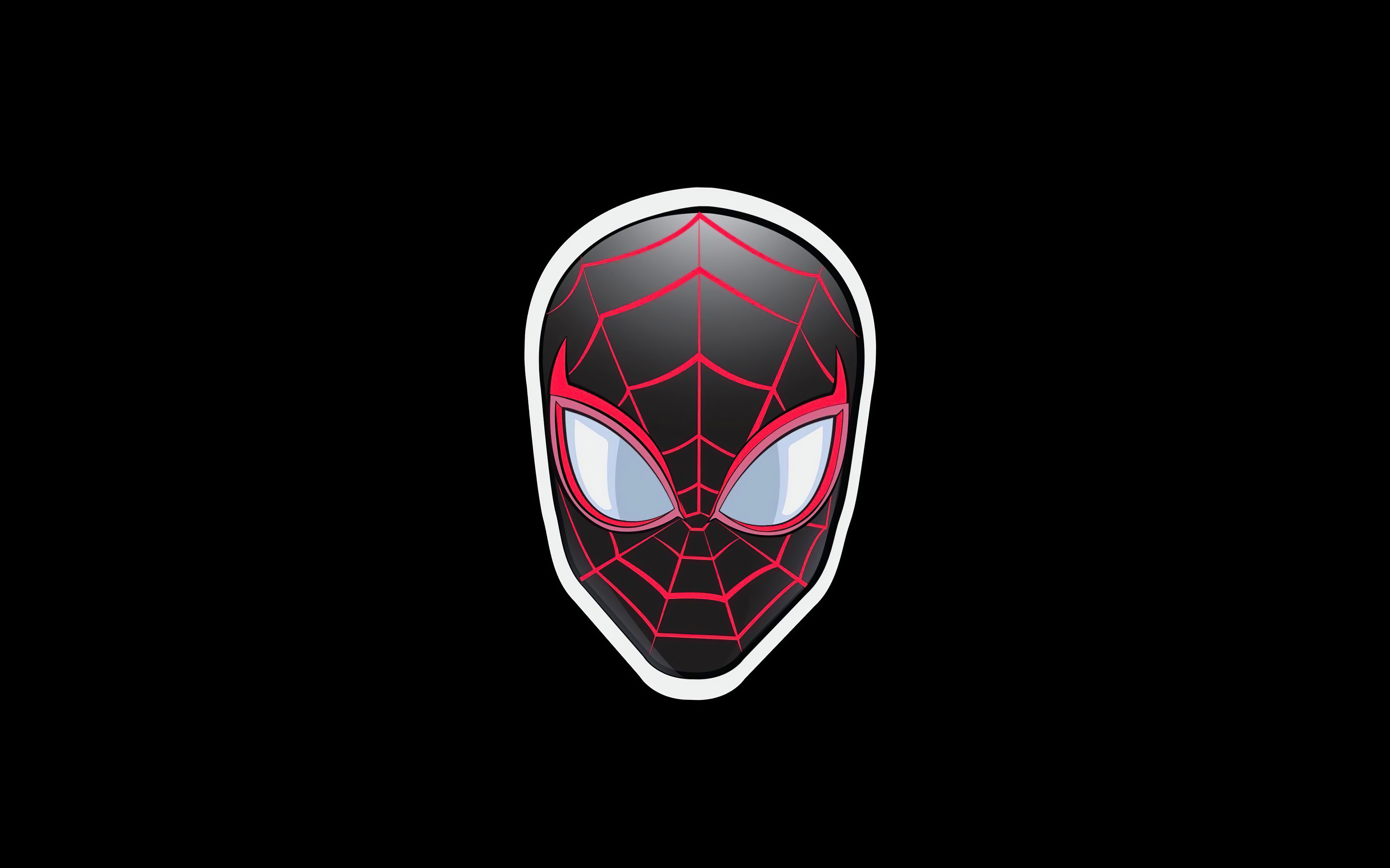 3840x2400 Spiderman Sticker Minimal Badge 5k 4k Hd 4k Wallpapers 