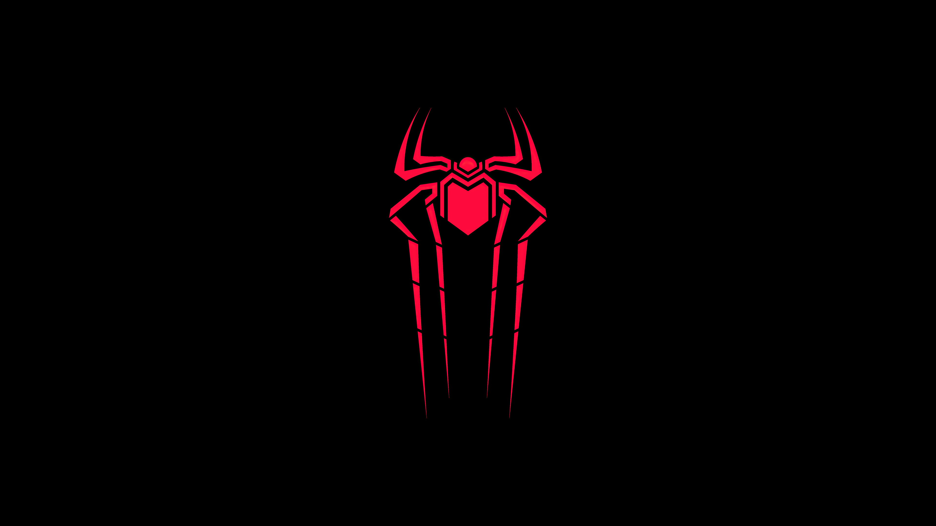 3840x2160 Spiderman Symbol Black 5k 4K ,HD 4k Wallpapers,Images ...