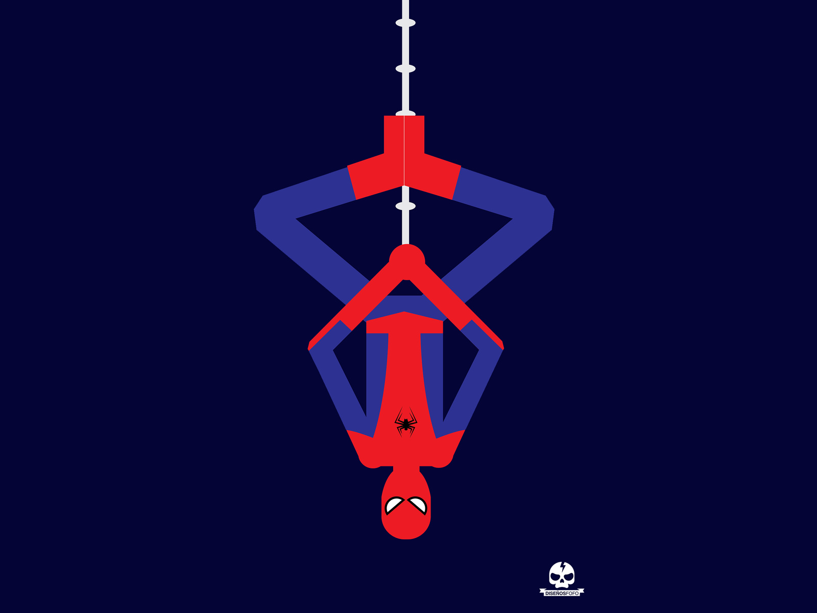 1600x1200 Spiderman Upside Down Minimalism 4k Wallpaper,1600x1200 ...