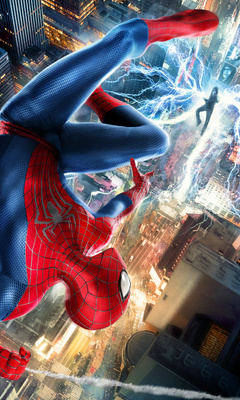 240x400 Spiderman Vs Electro Fight Scene 5k Acer E100,Huawei,Galaxy S ...